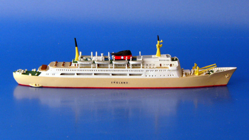Passenger vessel "England" DFDS (1 p.) DK 1964 no. 140 from Risawoleska